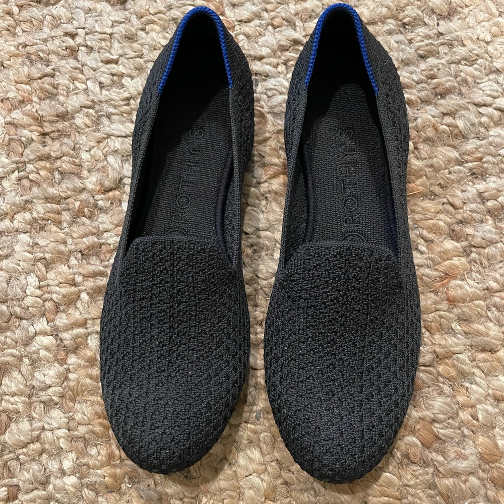 Rothy’s honeycomb black loafers